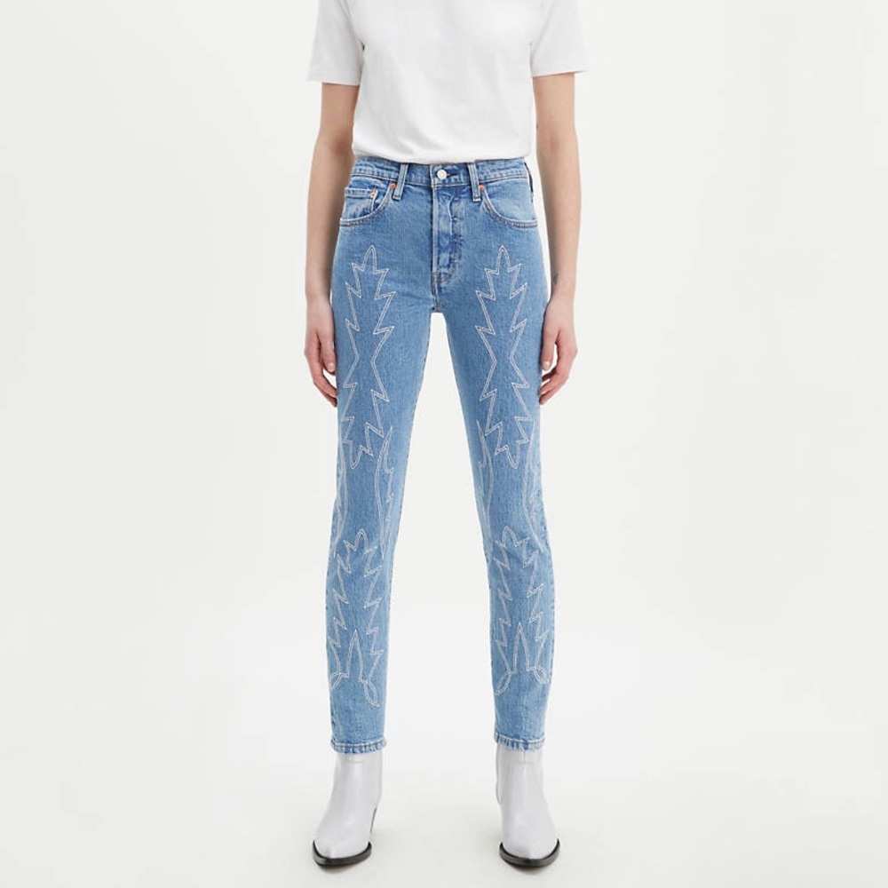 Levi’s 501 Embroidered Skinny Jeans